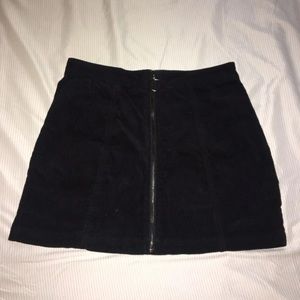 black corduroy skirt